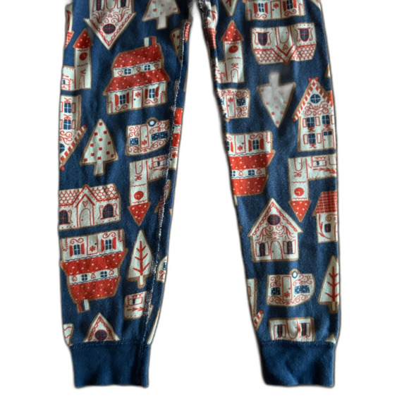 Hanna Andersson Gingerbread Village Pajama Set Youth 6-7 - Picture 5 of 10